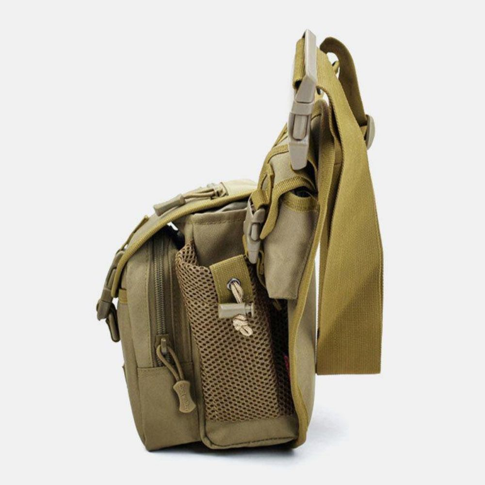 Heren Oxford Outdoor Riding Sport Camo Waterdichte Grote Capaciteit Crossbody Tas Heuptas Zadeltas