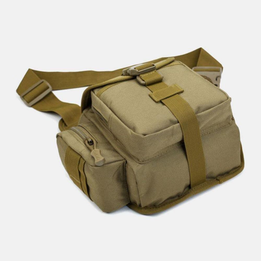 Heren Oxford Outdoor Riding Sport Camo Waterdichte Grote Capaciteit Crossbody Tas Heuptas Zadeltas