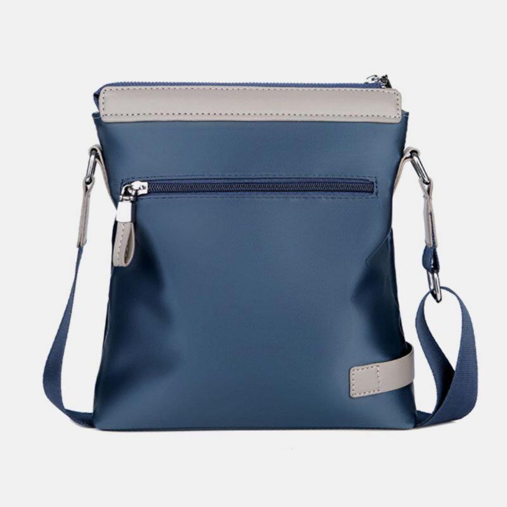 Heren Oxford Waterdichte Patchwork Zakelijke Crossbody Tas Schoudertas