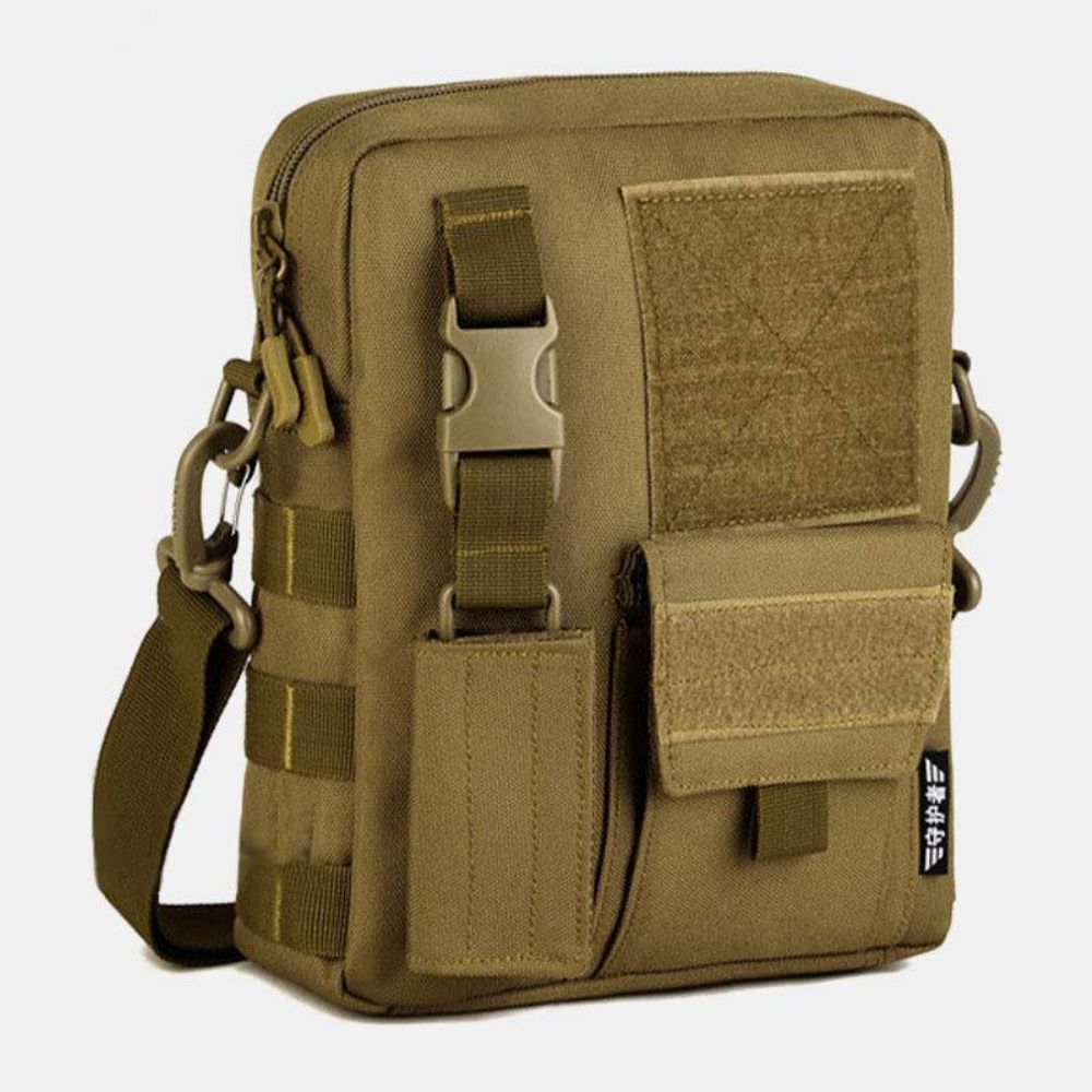 Mannen Camo Patroon Multifunctionele Grote Capaciteit Outdoor Reizen Tactische Tas Crossbody Tas Schoudertas Vierkante Tas