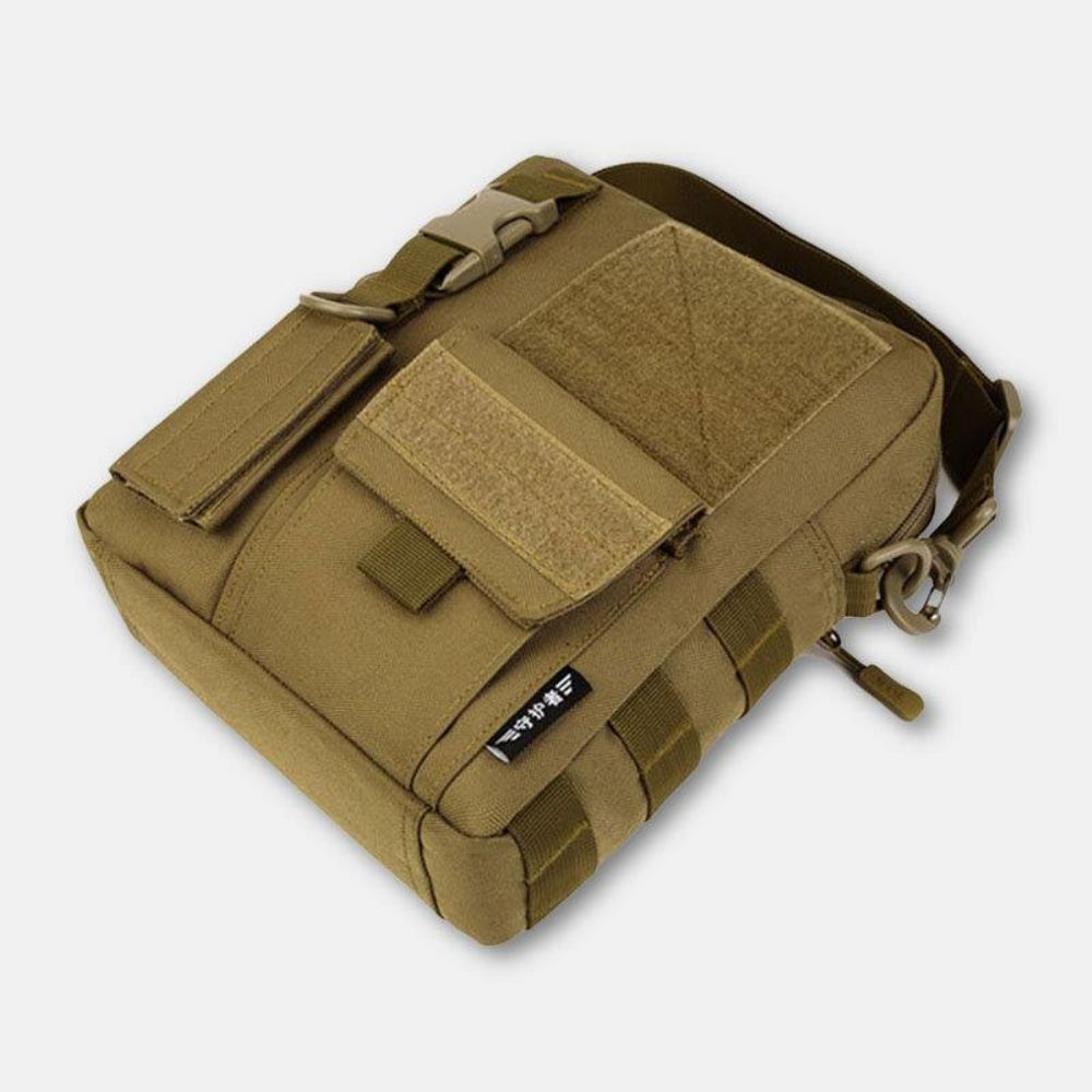 Mannen Camo Patroon Multifunctionele Grote Capaciteit Outdoor Reizen Tactische Tas Crossbody Tas Schoudertas Vierkante Tas