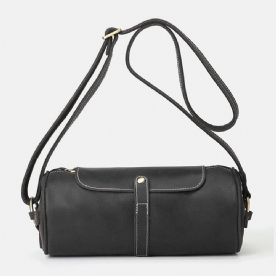 Mannen Echt Leer Retro Mode Verstelbare Crossbody Tas Schoudertas