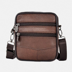 Mannen Lederen Crossbody Tas Met Grote Capaciteit Grote Capaciteit