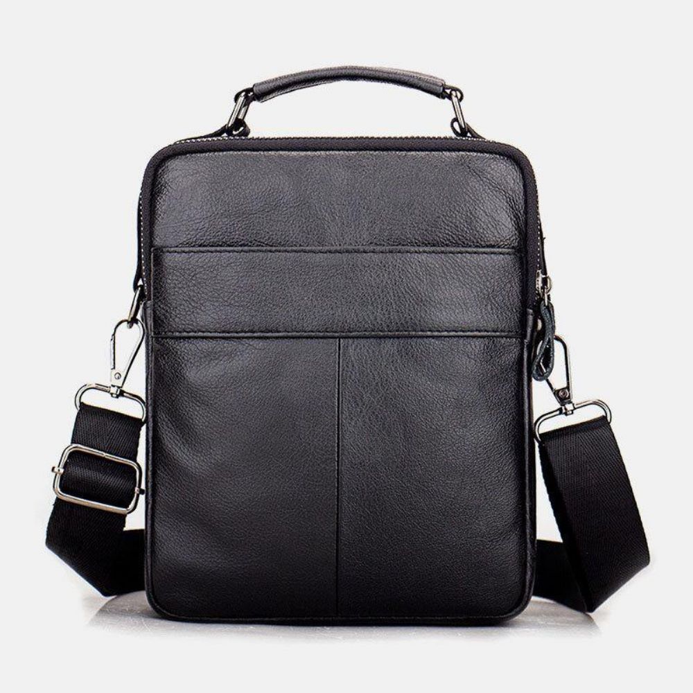 Mannen Lederen Retro Zakelijke Lederen Schoudertas Crossbody Tas