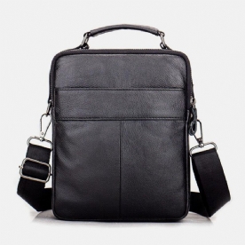 Mannen Lederen Retro Zakelijke Lederen Schoudertas Crossbody Tas