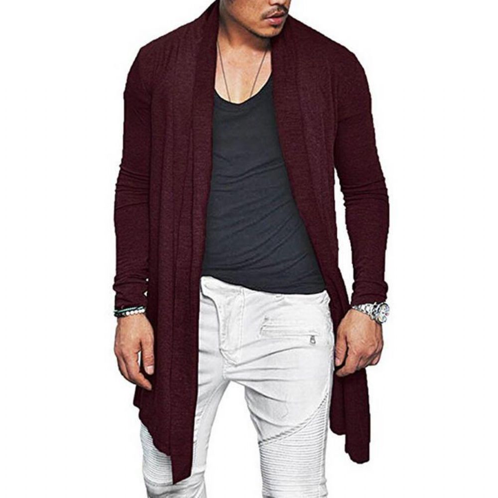 Heren Lente Herfst Halflange Effen Kleur Casual Vesten Met Zakjack