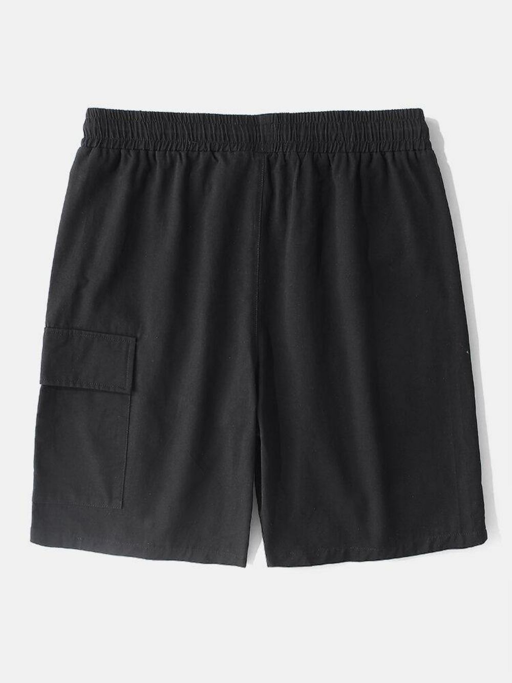 Casual Herenbroek Met Grote Zak 100% Katoen Kleurblok-Cargoshorts