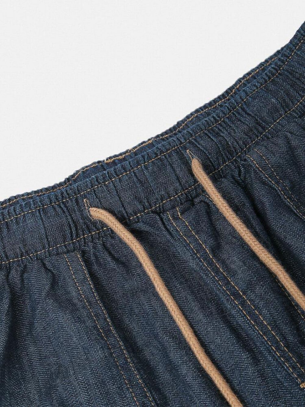 Eenvoudige Casual Jeans Met Meerdere Zakken Trekkoord Heren