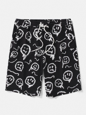 Grappige Cartoon Elastische Taille Casual Shorts