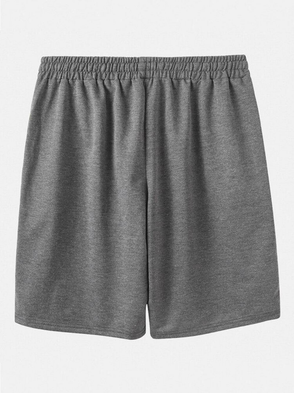 Heren Fietszak Elastische Taille Effen Kleur Trekkoord Losse Shorts Sportshorts