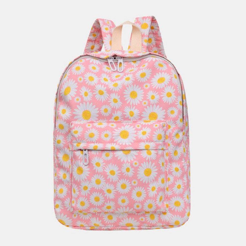 Dames Nylon Daisy Casual Campus Rugzak Schooltas