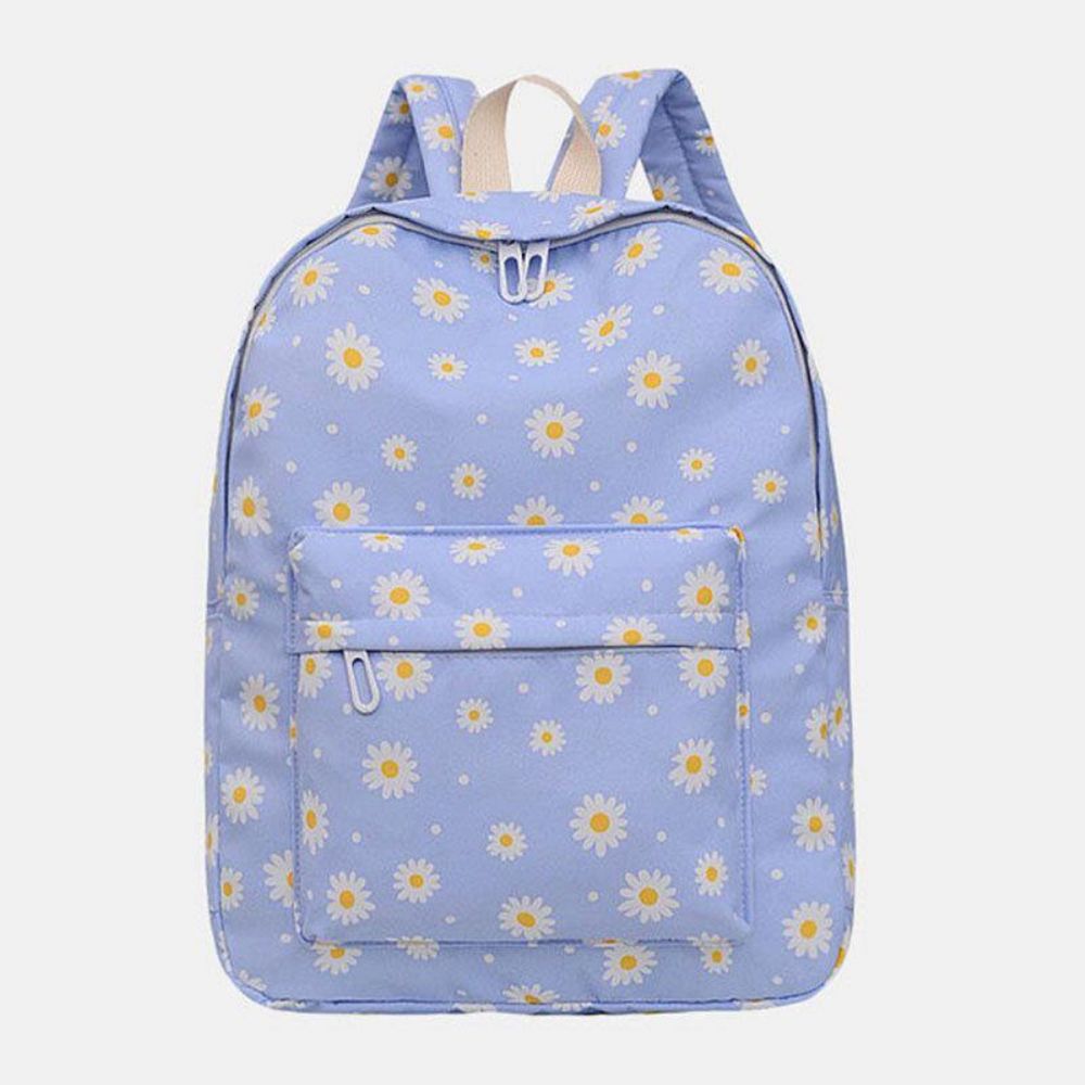 Dames Nylon Daisy Casual Campus Rugzak Schooltas