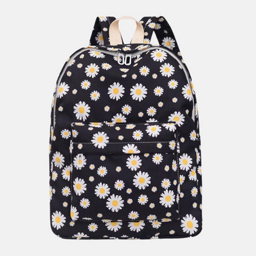 Dames Nylon Daisy Casual Campus Rugzak Schooltas