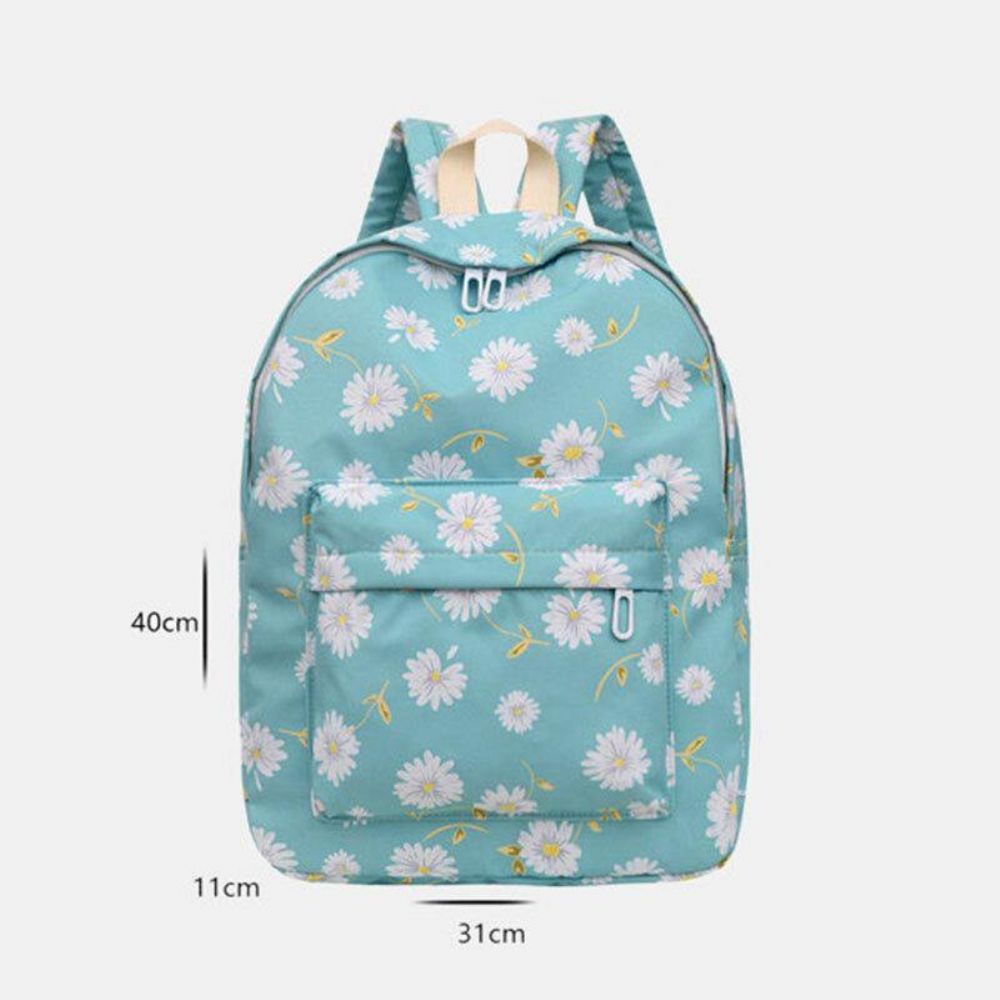 Dames Nylon Daisy Casual Campus Rugzak Schooltas