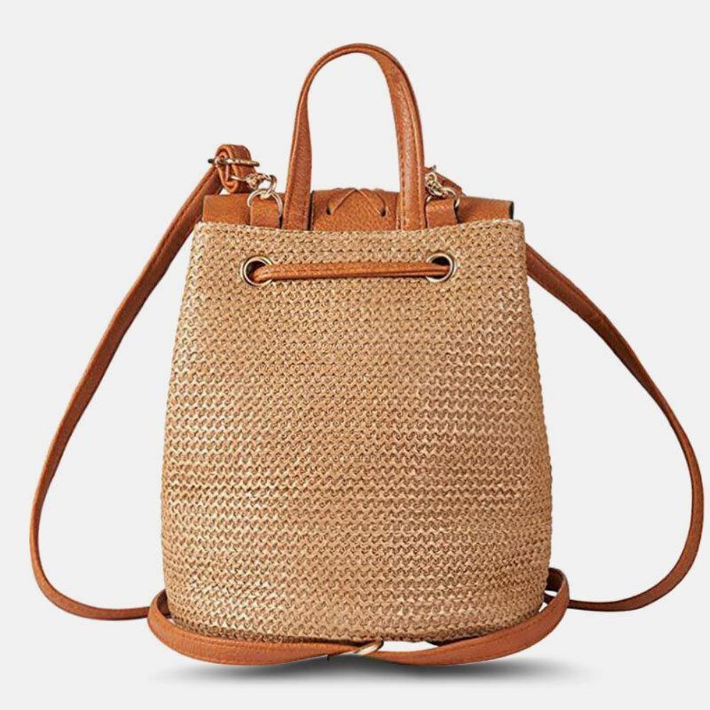 Dames Tassel Strozak Retro Strandtas Rugzak Bucket Bag