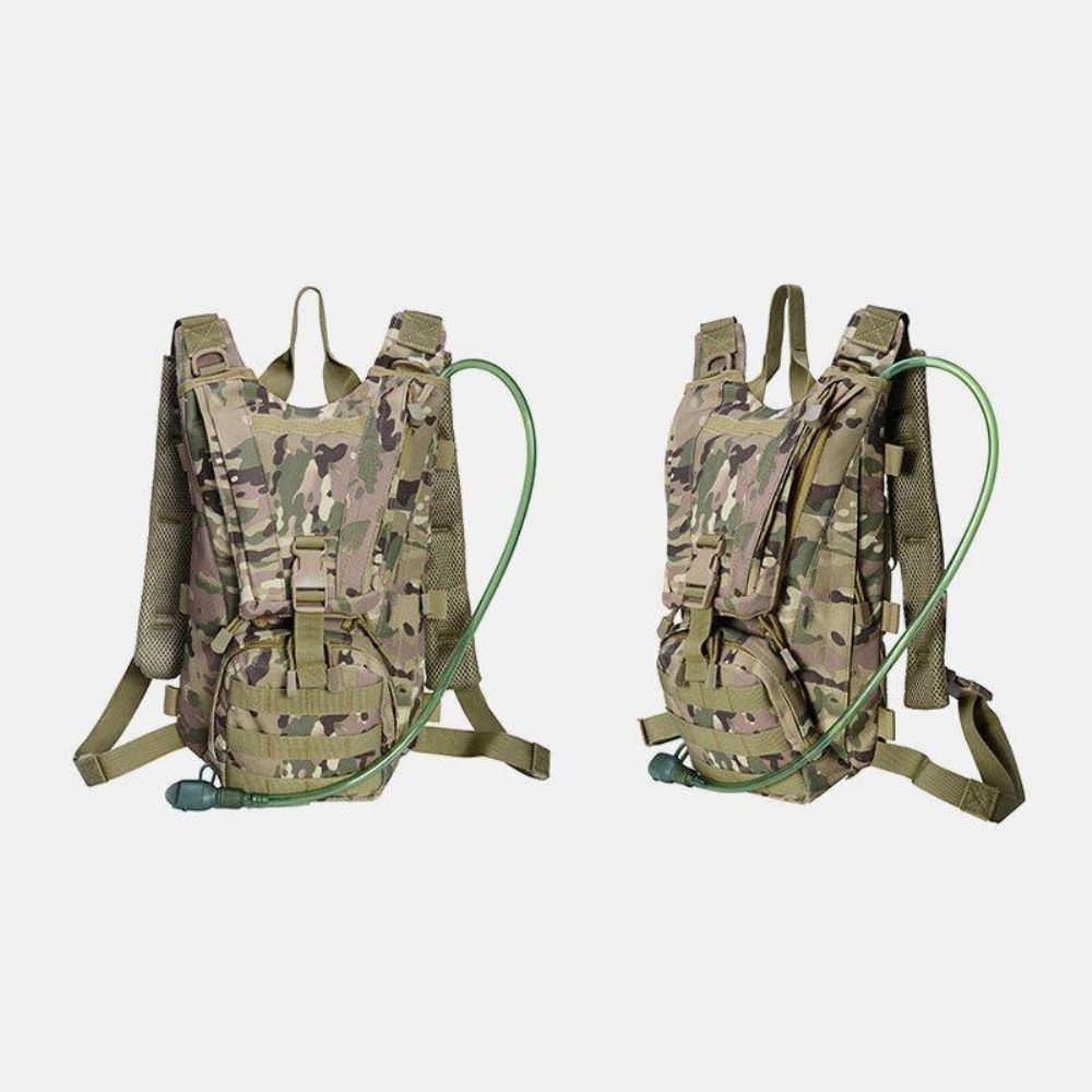 Heren Oxford Doek Tactische Camouflage Outdoor Riding Klimmen Sport Waterfles Zak Rugzak