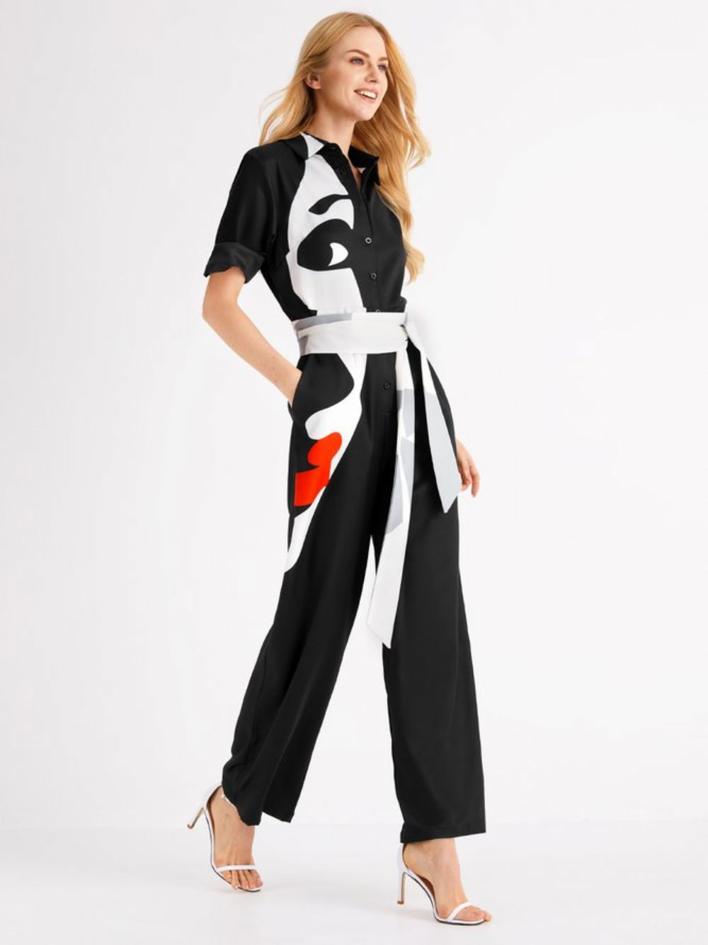 Statement Jumpsuit Met Normale Pasvorm