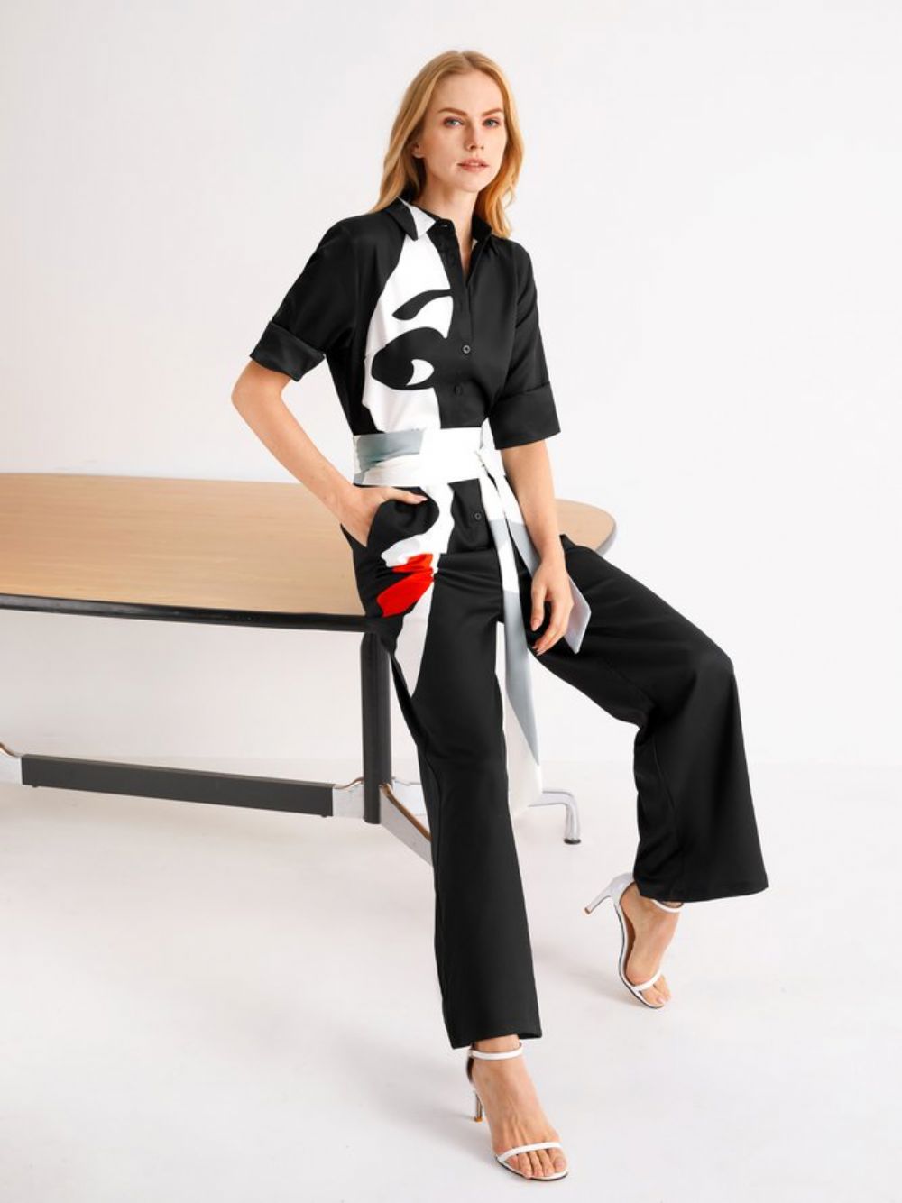 Statement Jumpsuit Met Normale Pasvorm